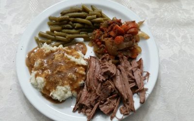 Slow Cooker Pot Roast with Sweet Tomato Beef Gravy