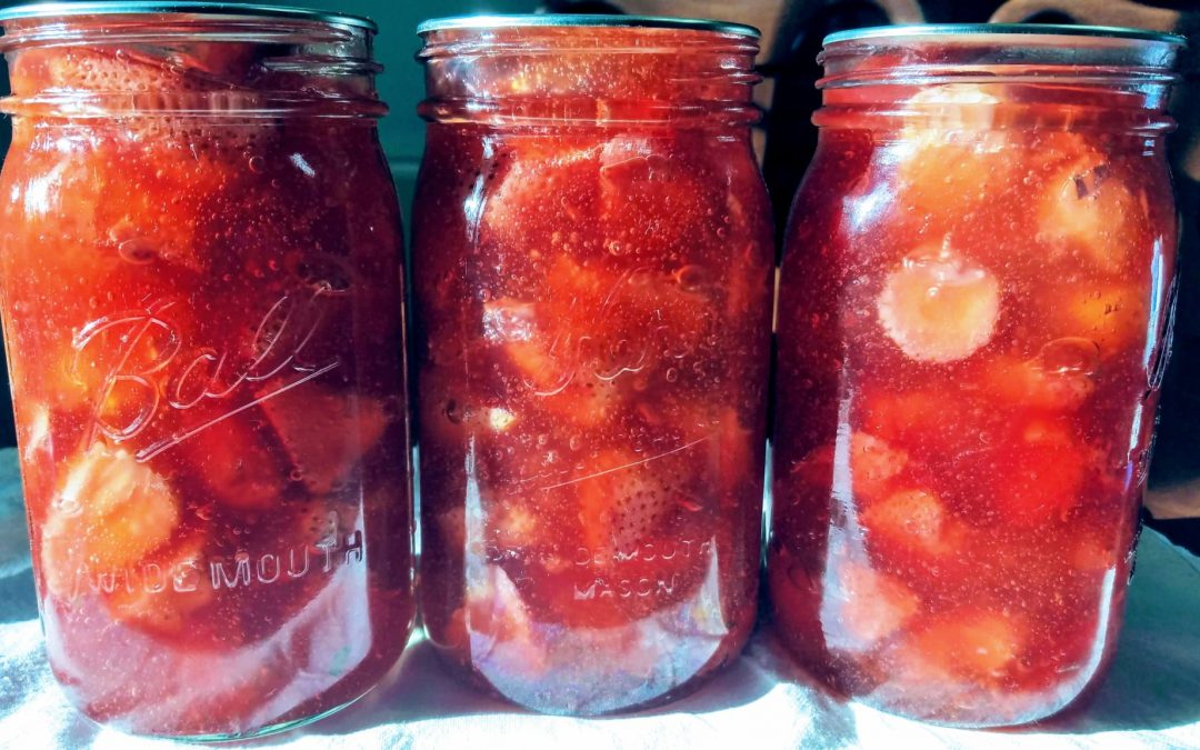 Home Canned Strawberry Pie Filling