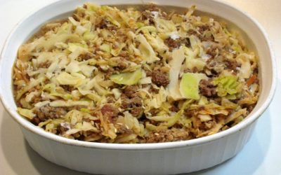 Cabbage, Beef and Rice Casserole – Freezer Meal