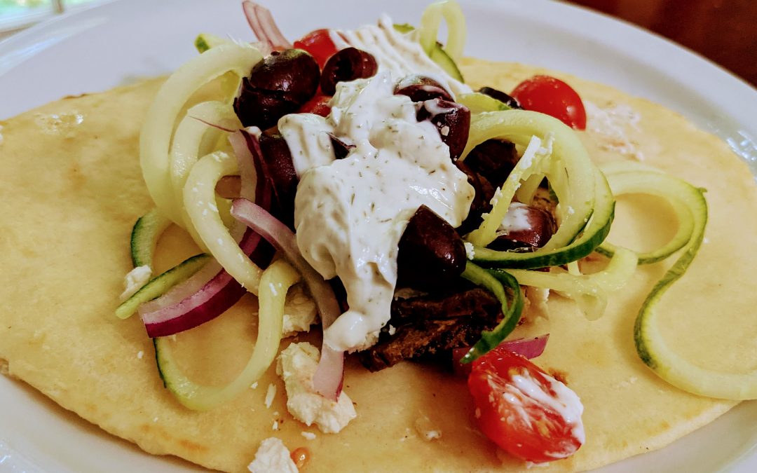 Slow Cooker Beef Gyros and Tzatziki