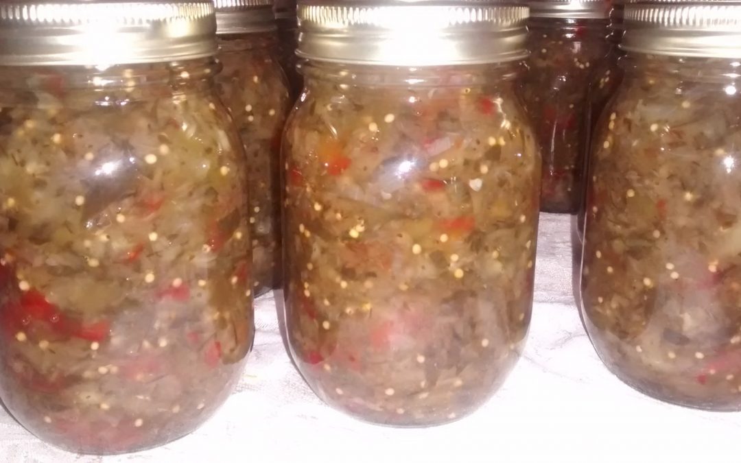 Home Canned Sweet Pickle Relish