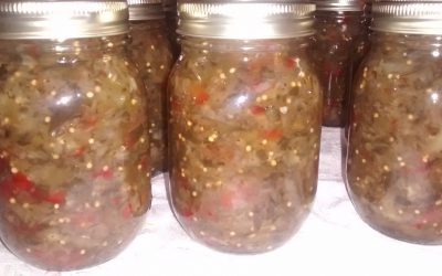 Home Canned Sweet Pickle Relish